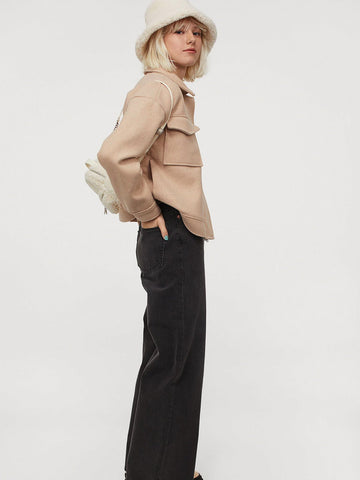 Striped cotton-blend sweatshirt